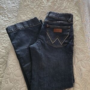 Wrangler Women's Mid Rise Wide Leg Trouser Jean